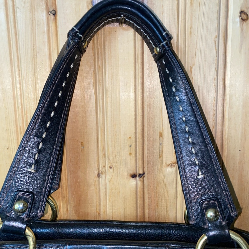 Coach Hamptons Andrea Limited Edition Black Leather Bag - Picture 4 of 10